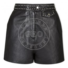 Best Selling Custom Leather Women Fashion Shorts